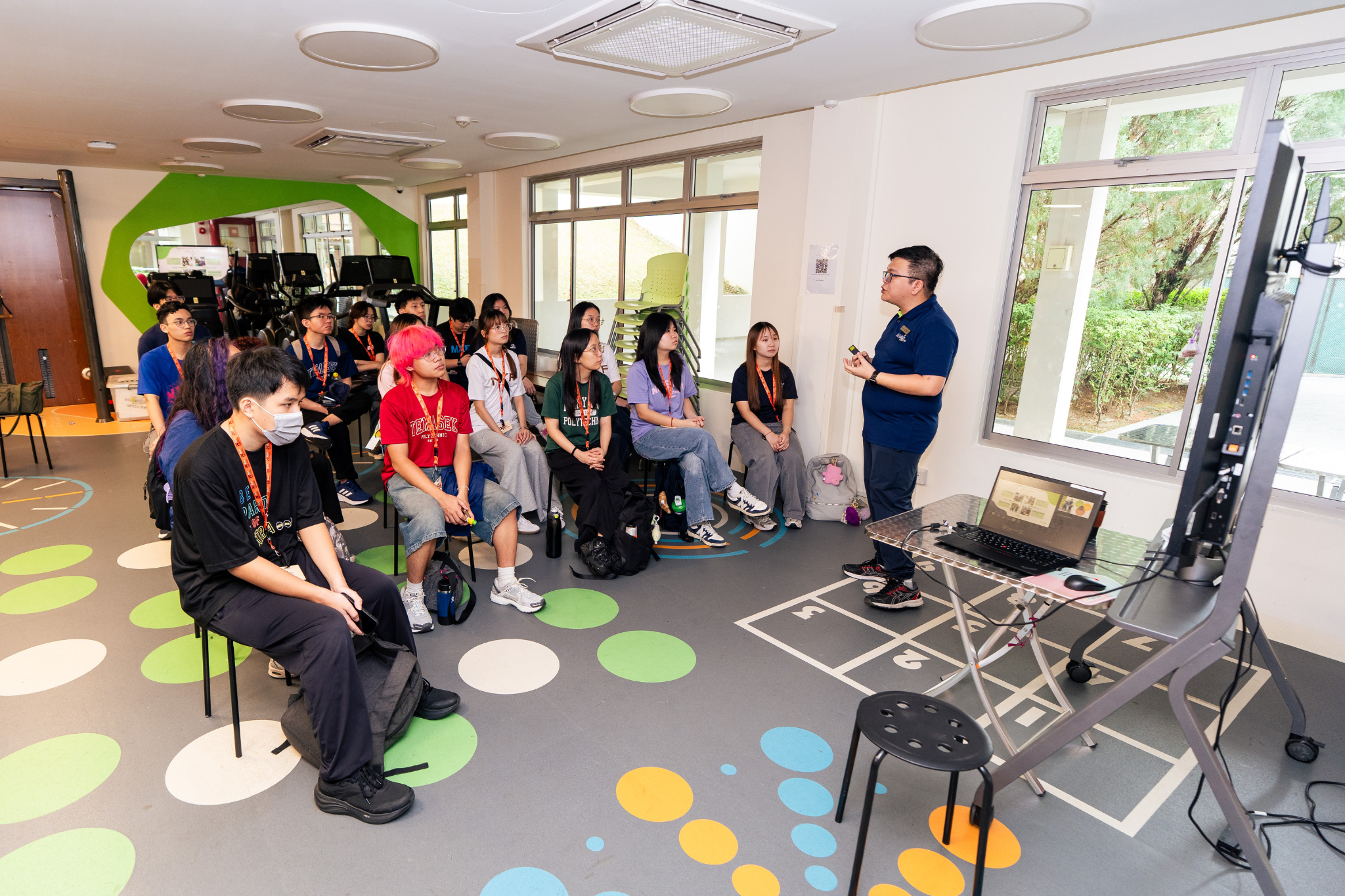 Student delegates learn about the operations and services of St Luke’s Eldercare during an engagement session at Polytechnic Forum 2026.